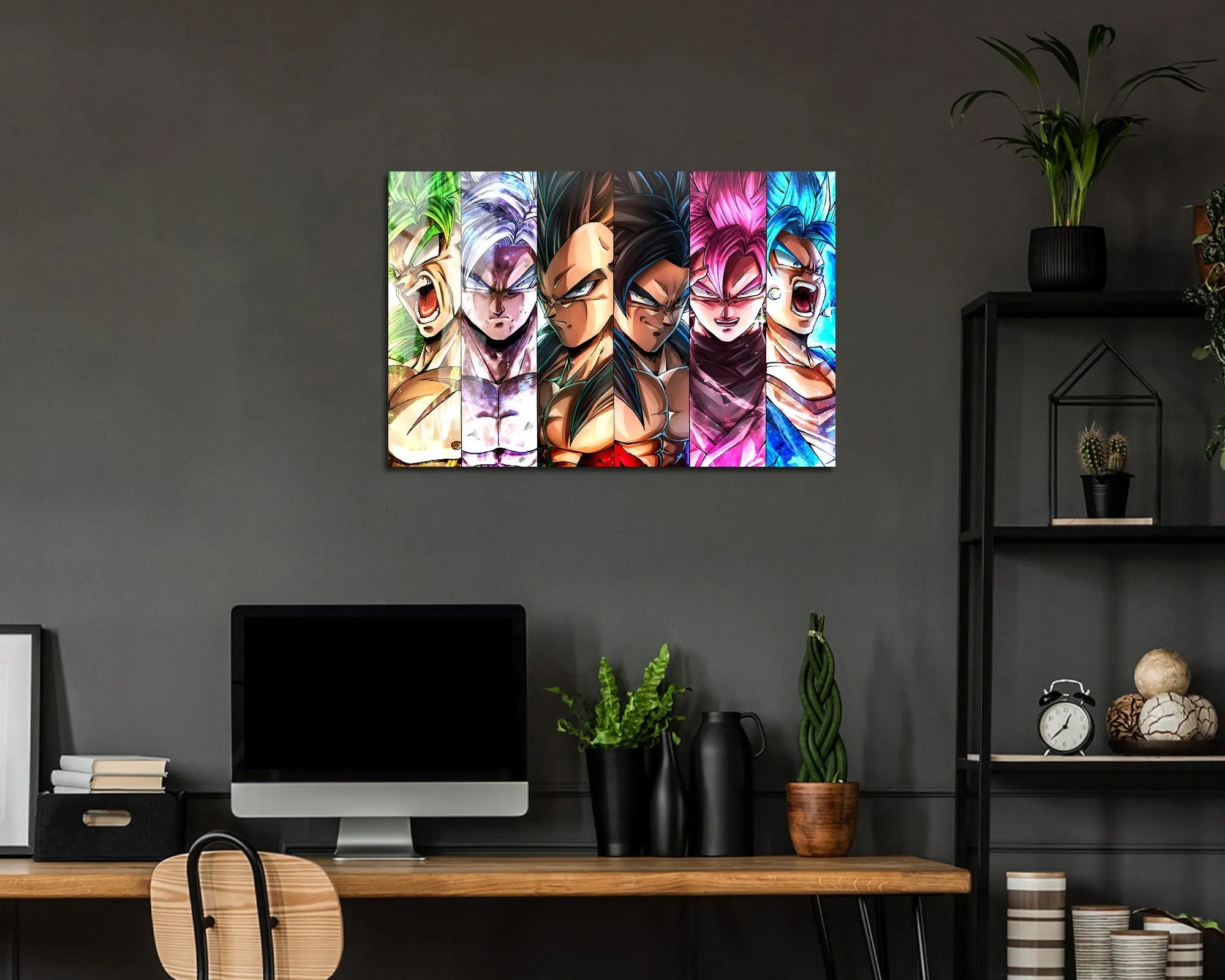 Dragon Ball Saiyan Forms Metal Poster