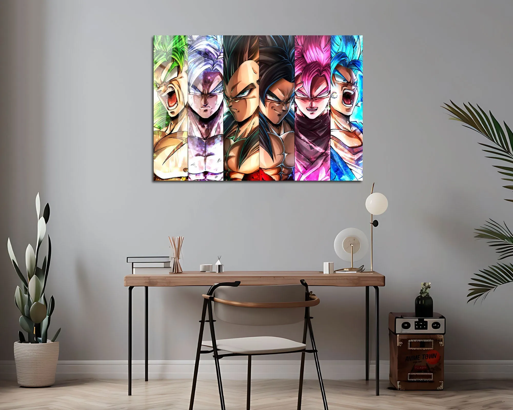 Dragon Ball Saiyan Forms Metal Poster