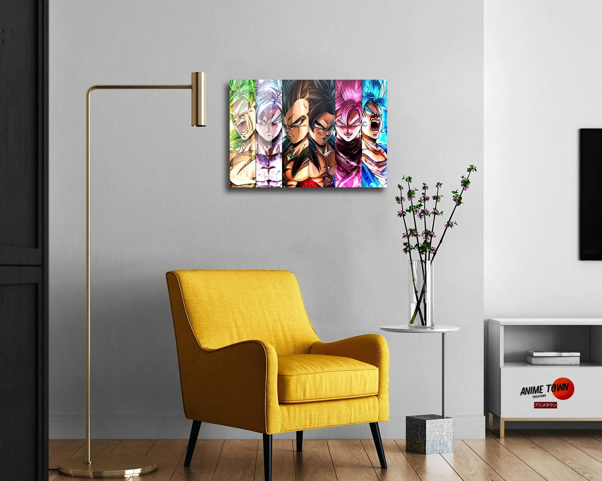 Dragon Ball Saiyan Forms Metal Poster