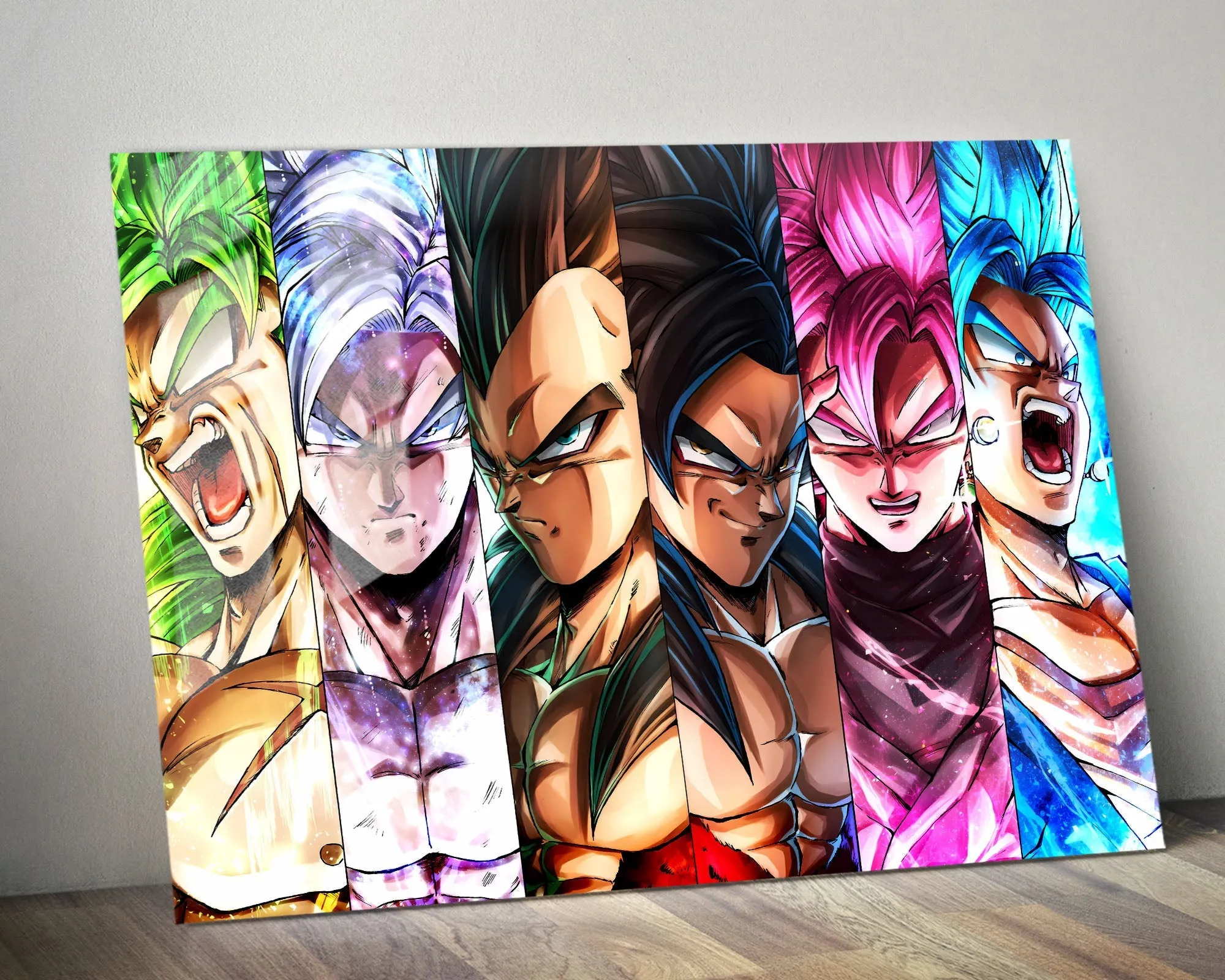 Dragon Ball Saiyan Forms Metal Poster