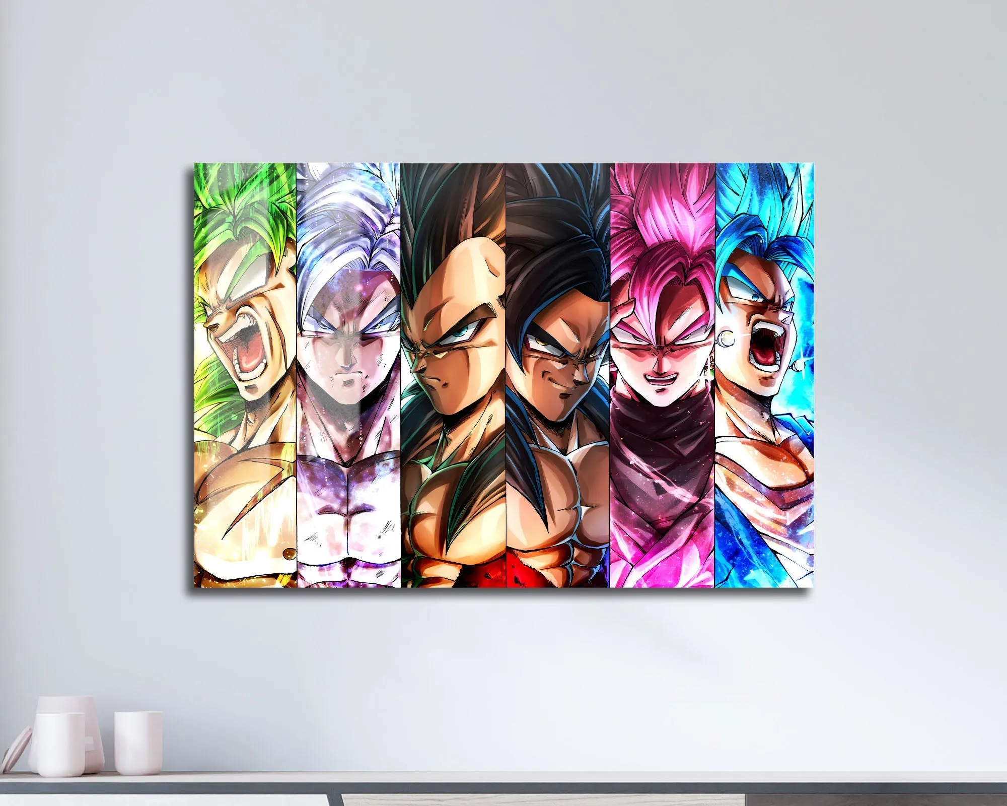 Dragon Ball Saiyan Forms Metal Poster