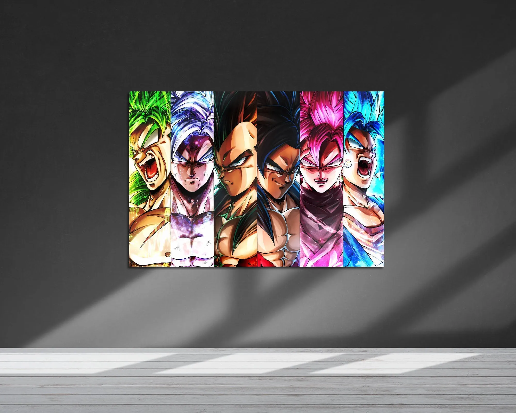 Dragon Ball Saiyan Forms Metal Poster