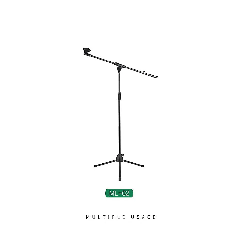 Durable Adjustable Tripod Mic Stands with Boom (2-Pack)