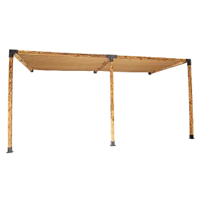 Durable Steel Pergola Brackets Kit with Coffee Screens