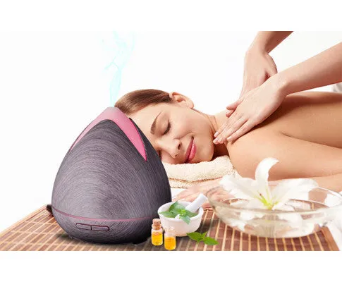 Essential Oils Ultrasonic Aromatherapy Diffuser Air Humidifier Purify 400ML - Violet