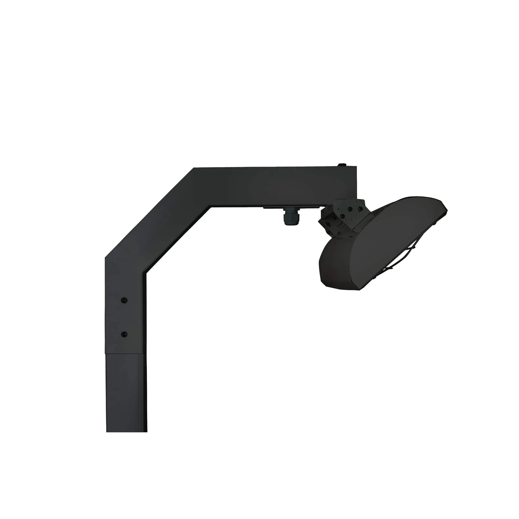 Eurofase Black 61-inch 8-foot Pole Mount With Single Crossbar EF6108PMB