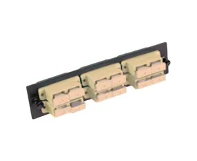 Fiber Adapter Panel, Multimode OM1, 6 Duplex SC Couplers, 62.5/125um