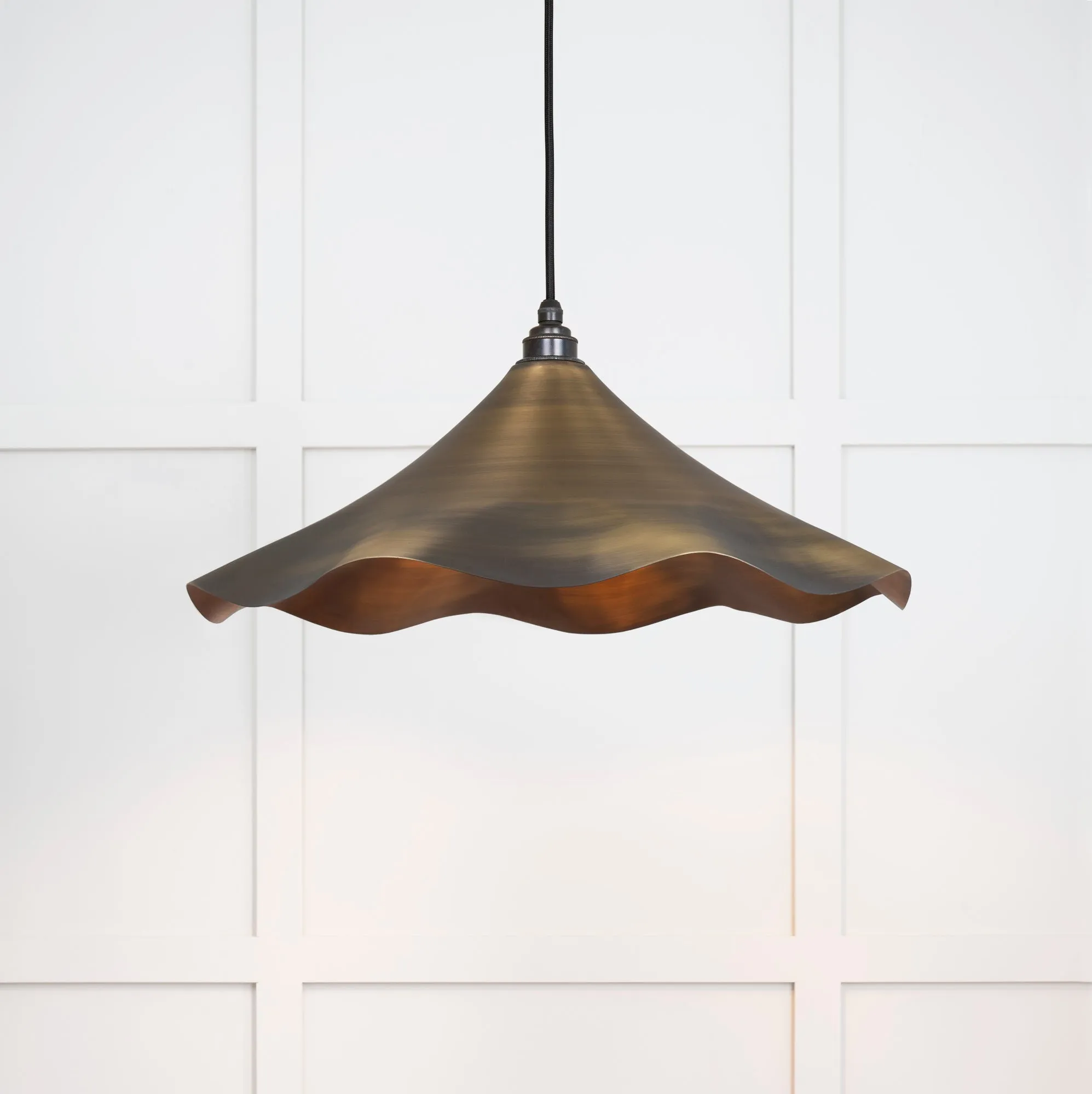 Flora Ceiling Light in Aged Brass
