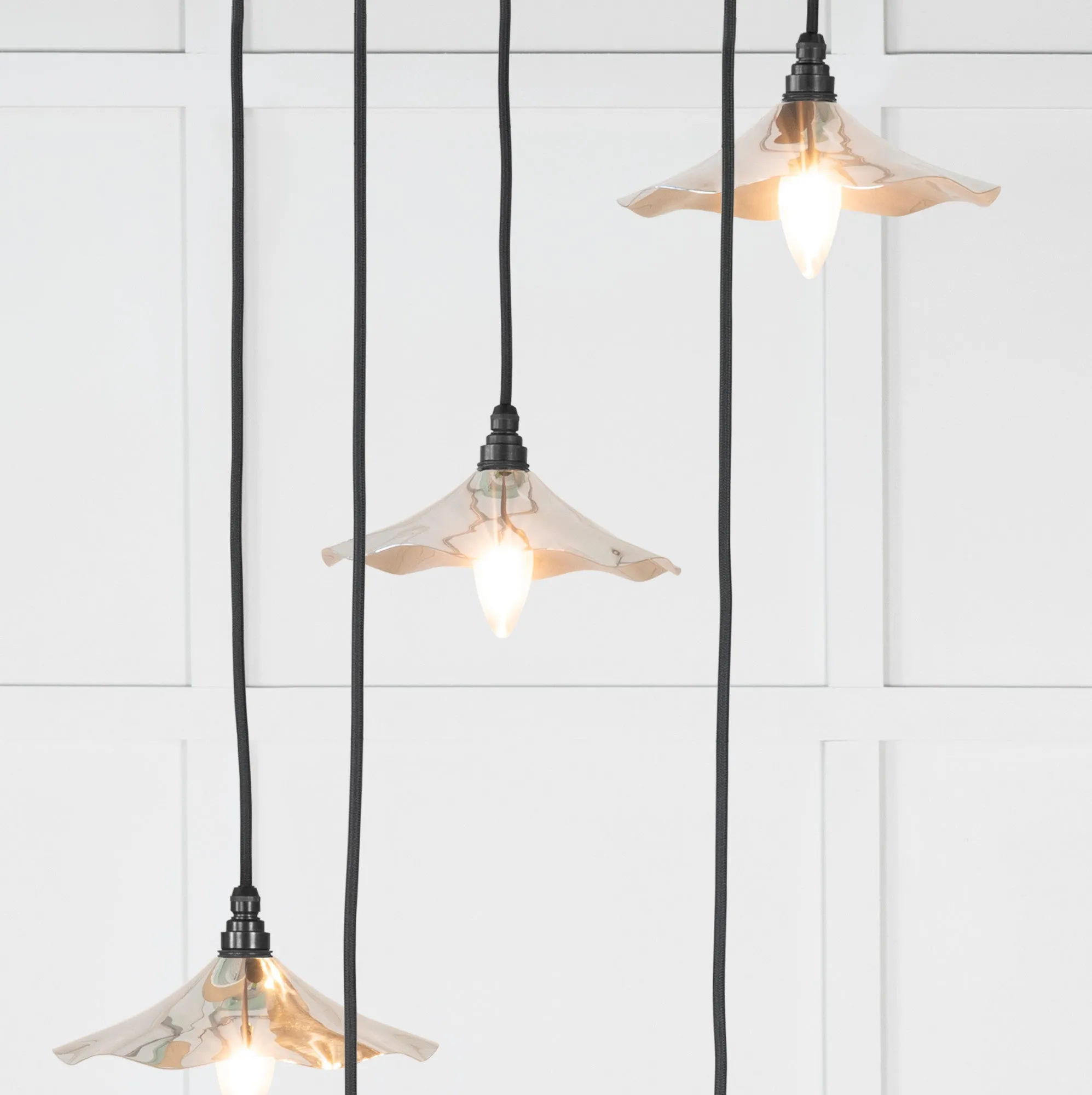 Flora Cluster Light in Nickel