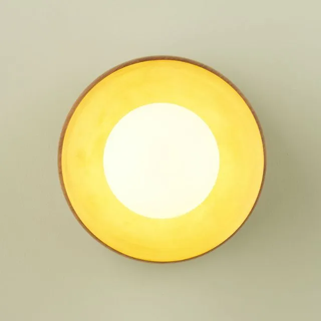 Fluxwood Sibling Timber Wall Light - Green