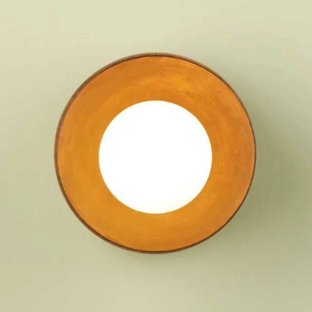 Fluxwood Sibling Timber Wall Light - Slate Patina