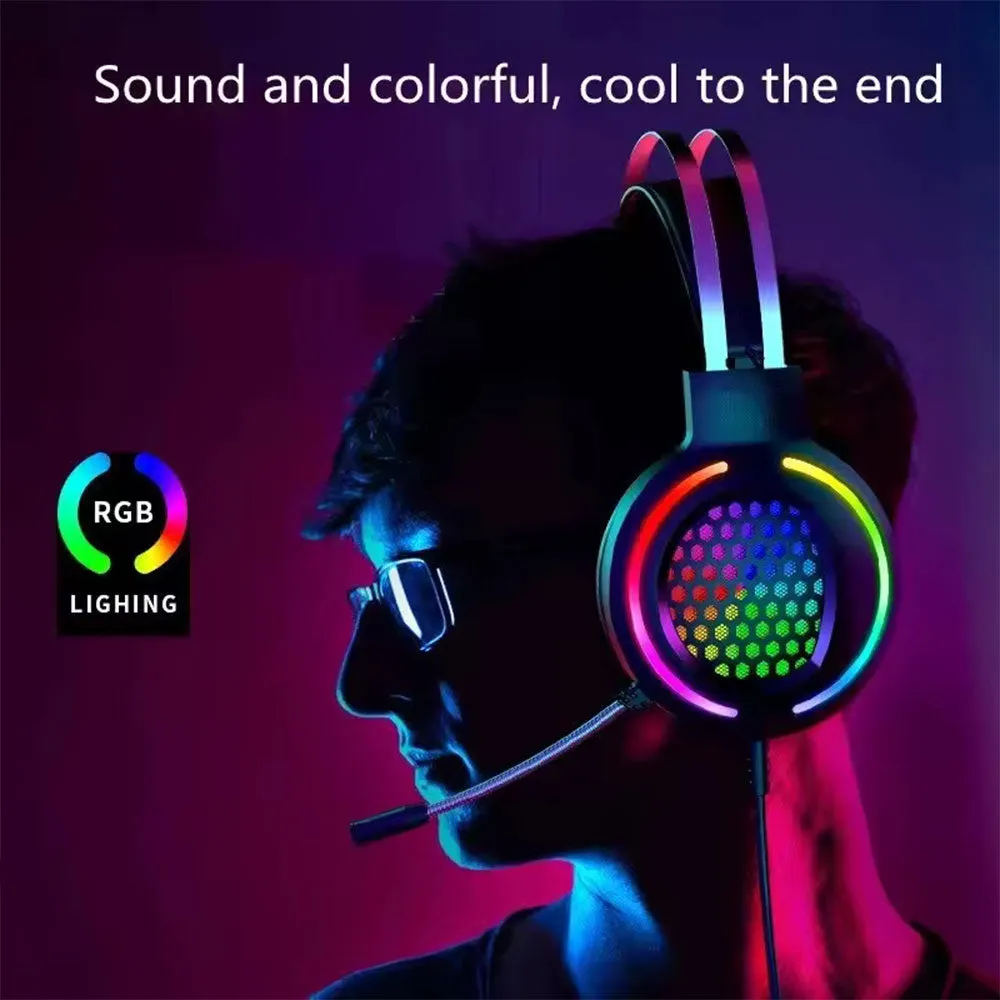 Forev FV-G99 Stereo RGB Gaming Headset 7.1 Surround Sound - Black