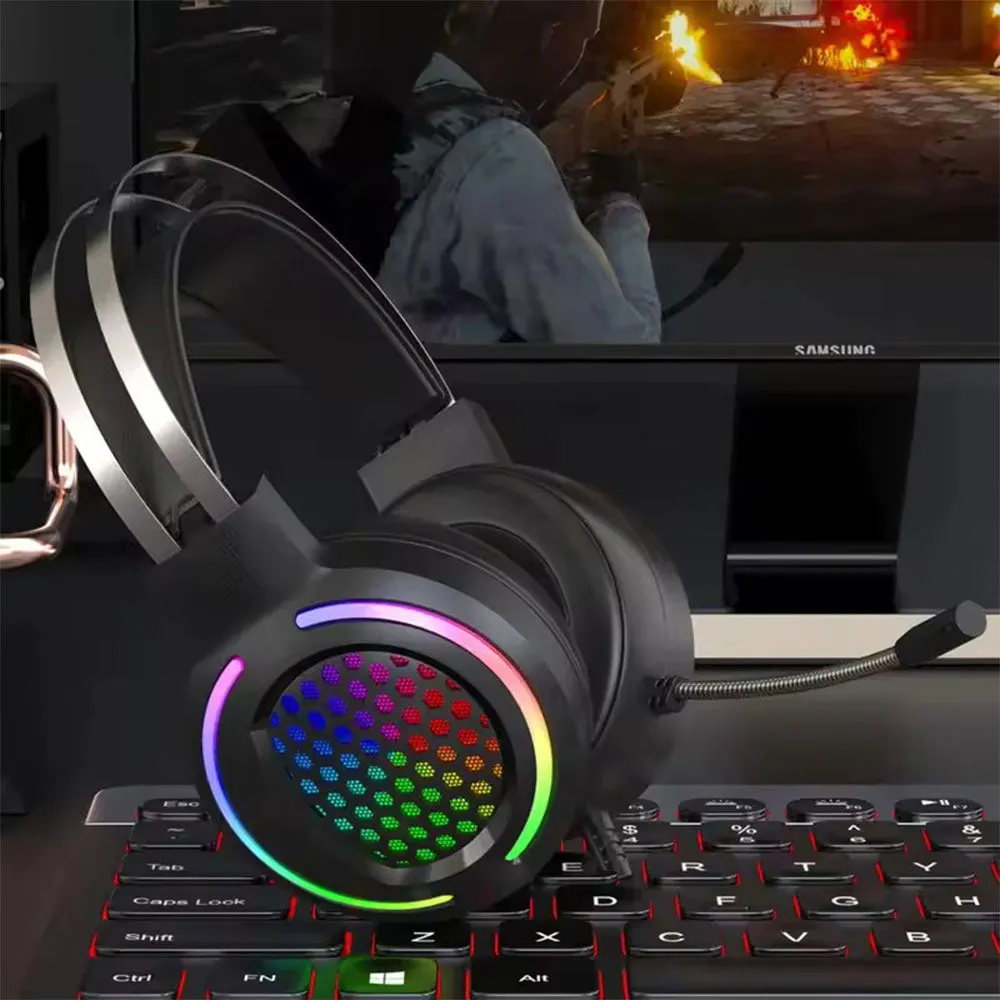 Forev FV-G99 Stereo RGB Gaming Headset 7.1 Surround Sound - Black