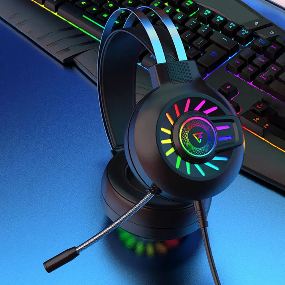 Forev G97 RGB Gaming Headset 7.1 Surround Sound - Black