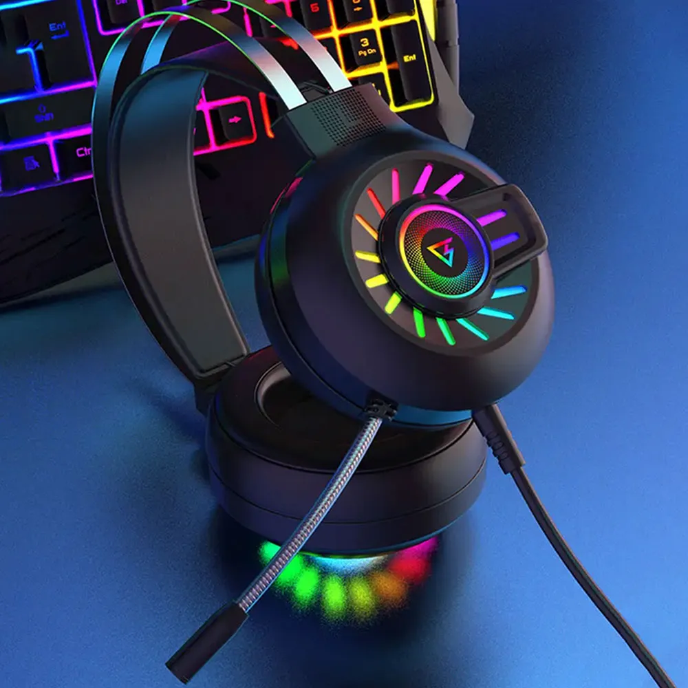Forev G97 RGB Gaming Headset 7.1 Surround Sound - Black