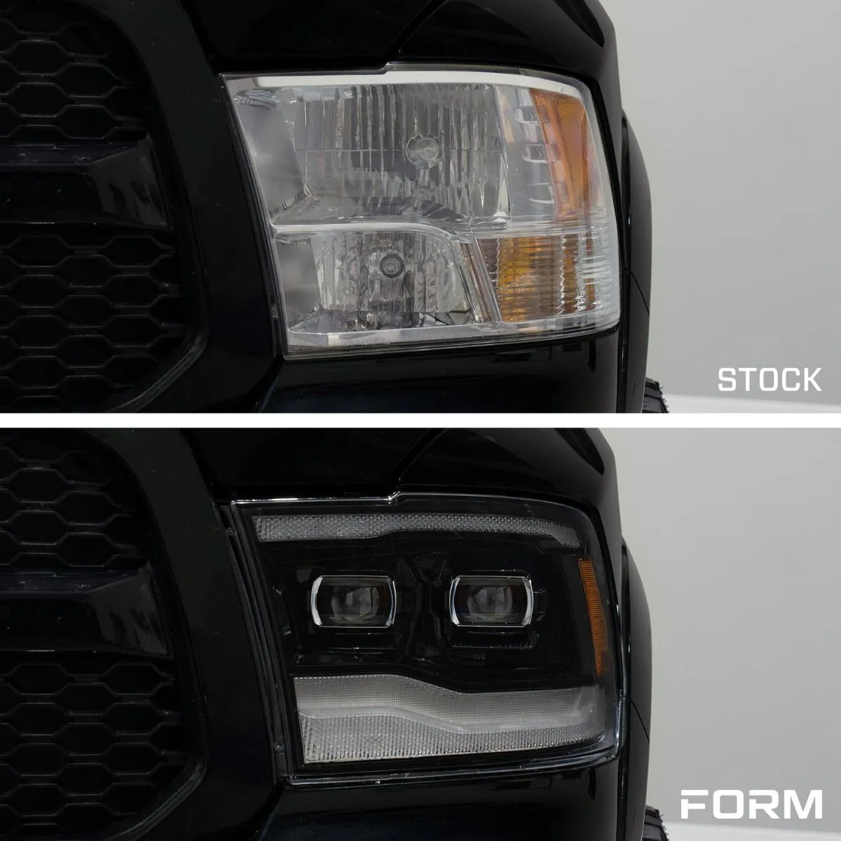 Form Lighting 09-18 Dodge Ram 1500 / 2500 / 3500  Sequential LED Projector Headlights