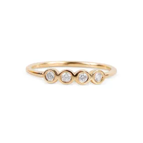 FOUR DIAMOND STACKING RING