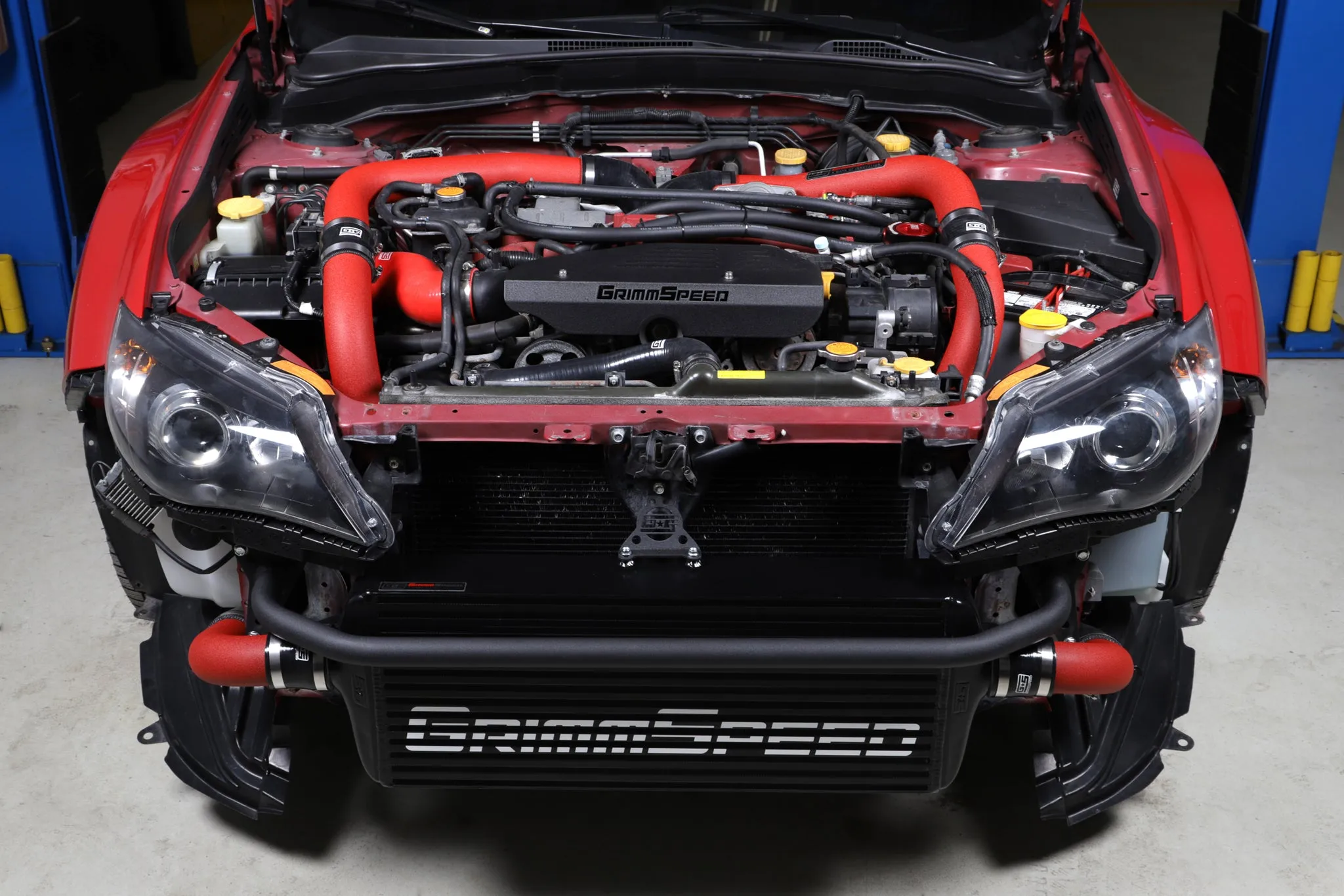 Front Mount Intercooler Bumper Bar BLACK Coated - Subaru 15-21 WRX/STI