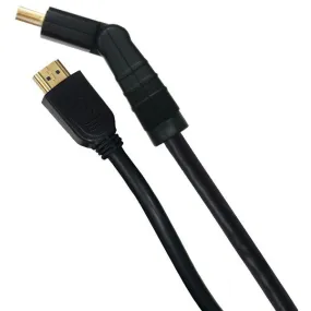 GE 87709 High-Speed HDMI(R) Cable with Ethernet & Swivel Connector (12ft)