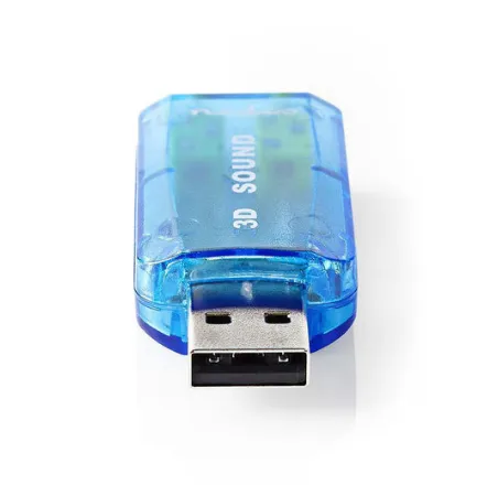 Geluidskaart - 3D-sound 5.1 - USB 2.0 - Dubbele 3.5 mm connector