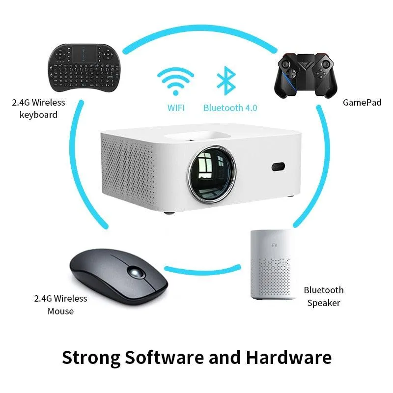 Global Wanbo X1 Max Projector Android 9.0 Wifi Phone Full Hd 1920*1080P 4K Global Led Mini Portable Projector For Home Office