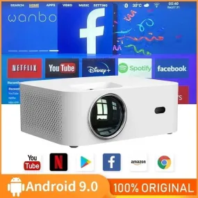 Global Wanbo X1 Max Projector Android 9.0 Wifi Phone Full Hd 1920*1080P 4K Global Led Mini Portable Projector For Home Office