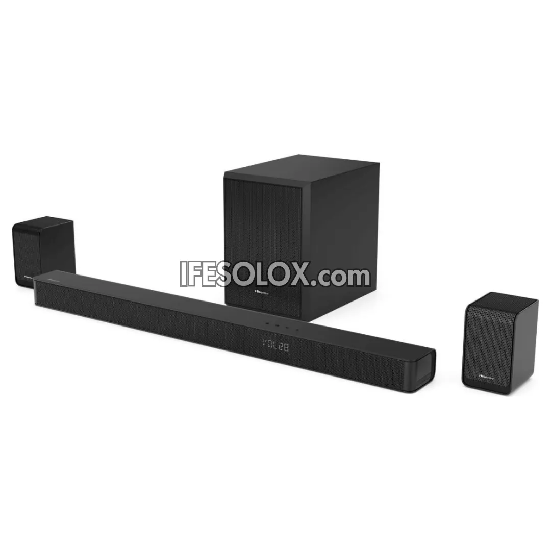 Hisense AX5100G 5.1Ch 340W Bluetooth Sound Bar with Wireless Subwoofer   Dolby Atmos - Brand New