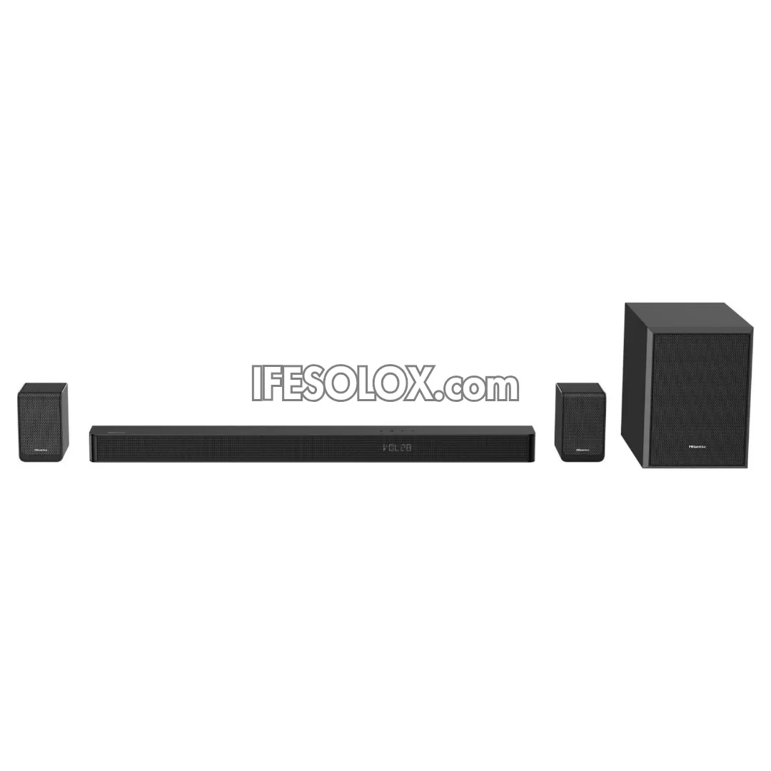 Hisense AX5100G 5.1Ch 340W Bluetooth Sound Bar with Wireless Subwoofer   Dolby Atmos - Brand New