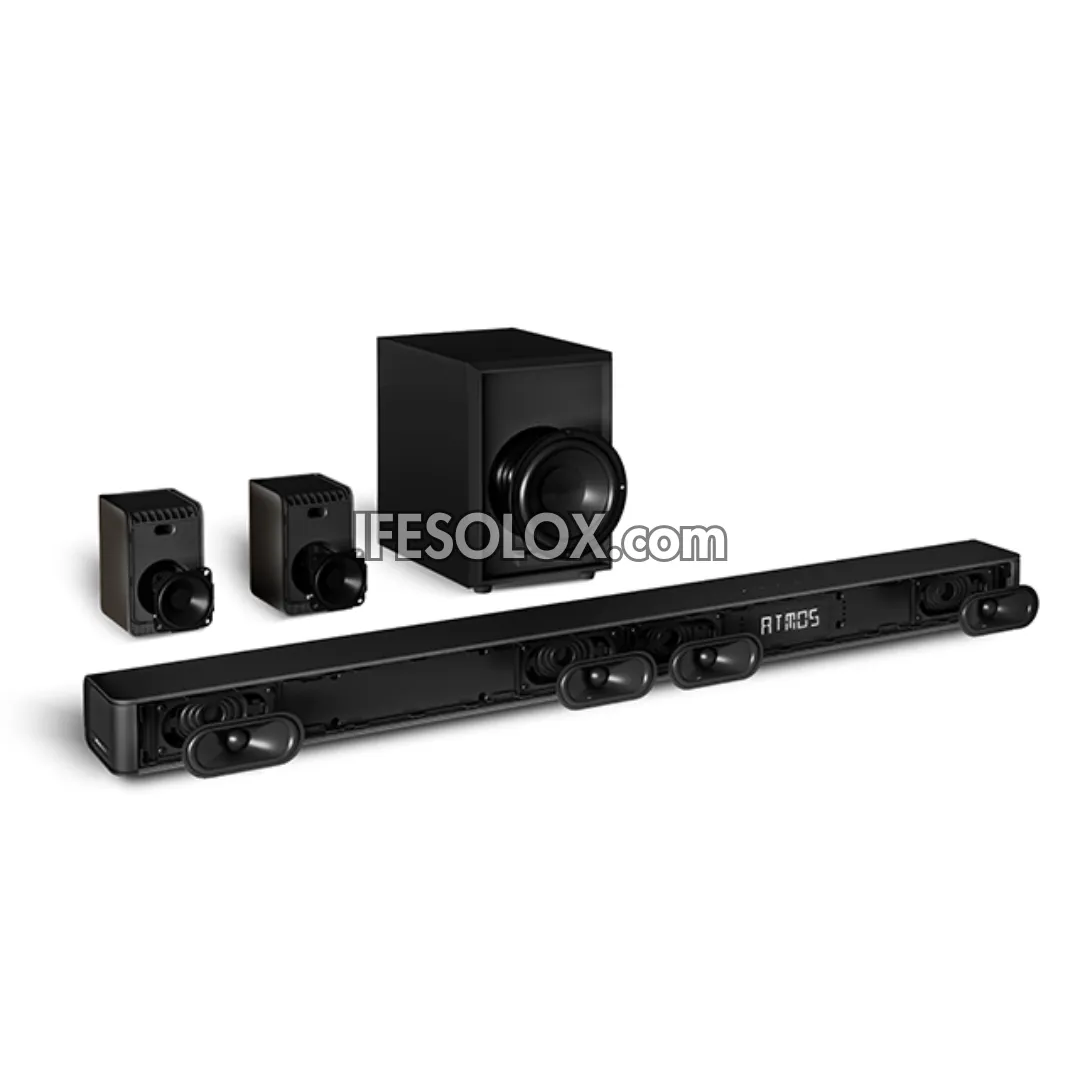 Hisense AX5100G 5.1Ch 340W Bluetooth Sound Bar with Wireless Subwoofer   Dolby Atmos - Brand New