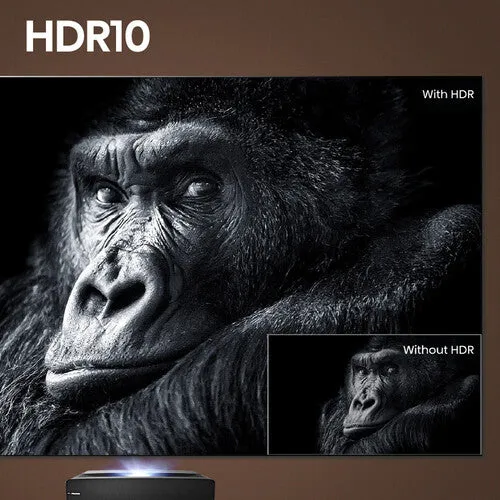 Hisense L5G 2700-Lumen XPR UHD 4K Smart Ultra-Short-Throw Laser DLP Projector & 100" Screen Bundle