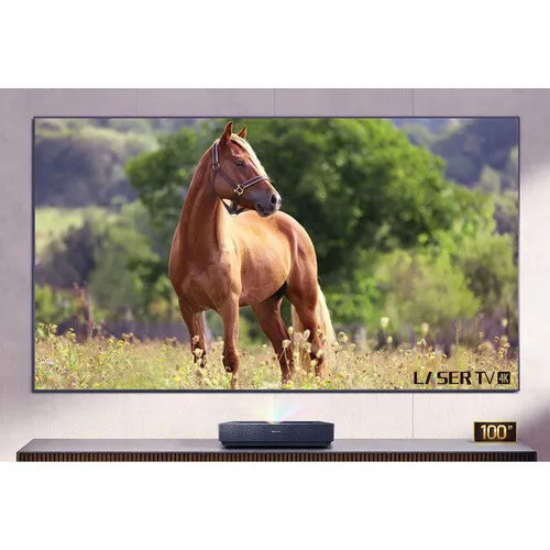 Hisense L5H 2700-Lumen UHD 4K Ultra Short-Throw Laser Smart Home Theater Projector with 100" ALR Screen