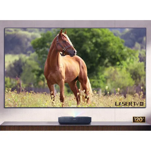 Hisense L9H 3000-Lumen UHD 4K Ultra Short-Throw Laser DLP Smart Home Theater Projector with 120" ALR Screen