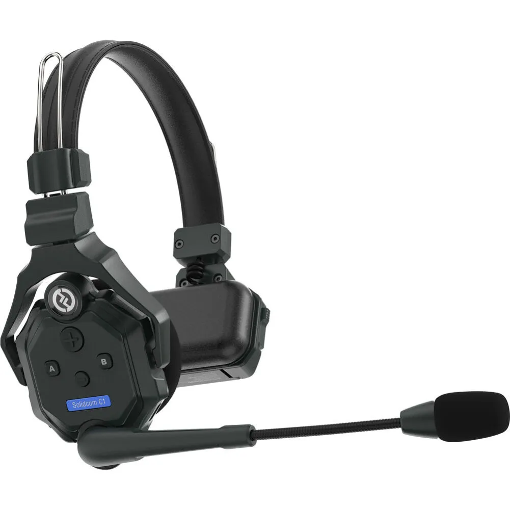 Hollyland Solidcom C1-8S Full-Duplex Wireless DECT Intercom System with 9 Headsets and HUB Base
