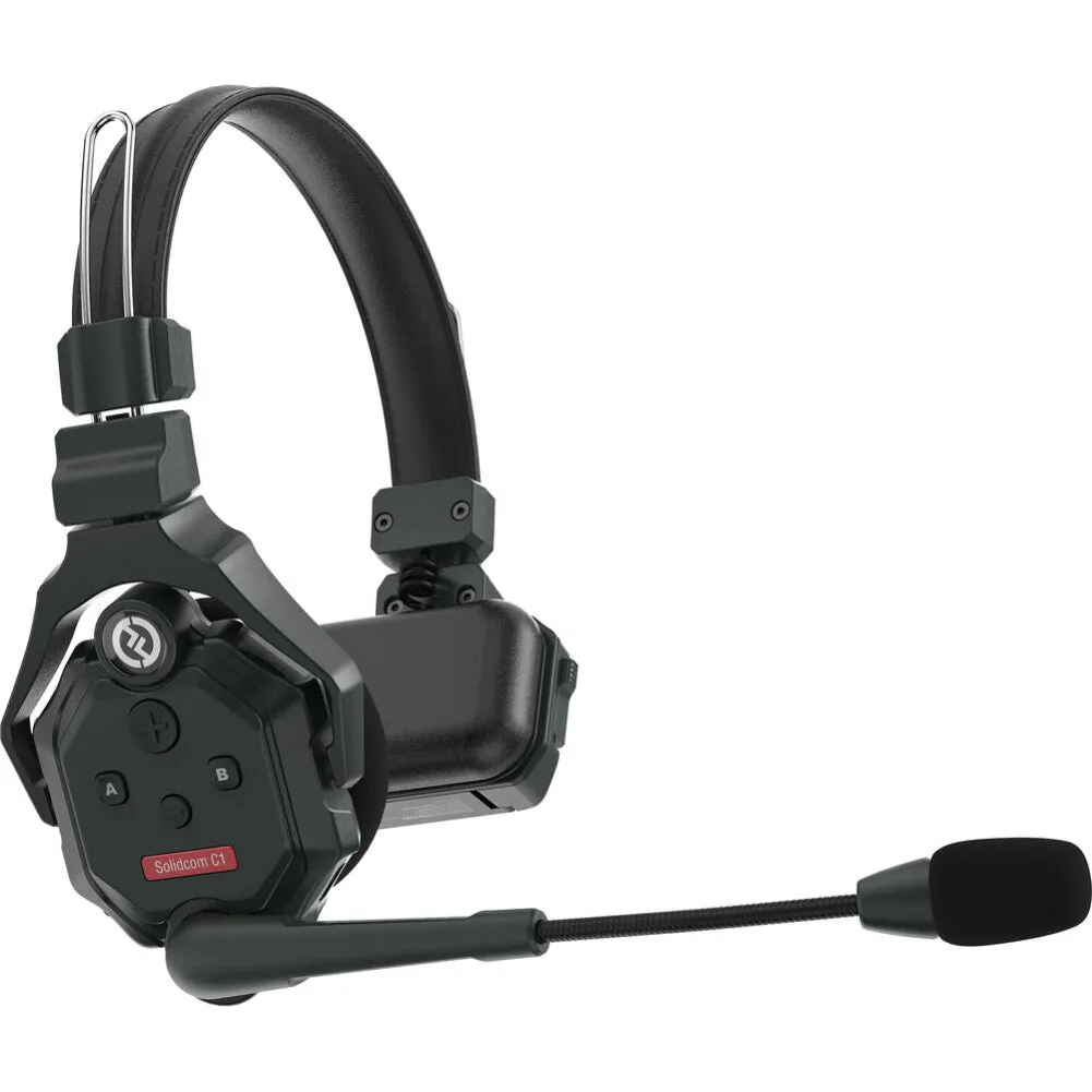 Hollyland Solidcom C1-8S Full-Duplex Wireless DECT Intercom System with 9 Headsets and HUB Base