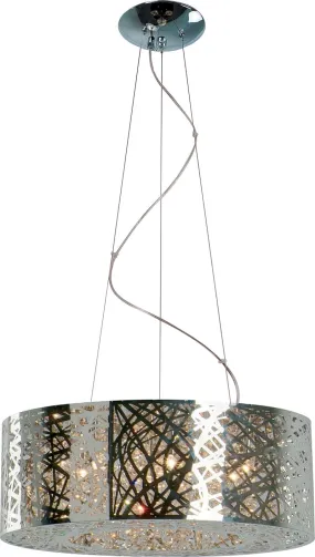 Inca 23.5" Wide 9 Light Multi-Light Pendant using G9 LED Bulbs in Polished Chrome