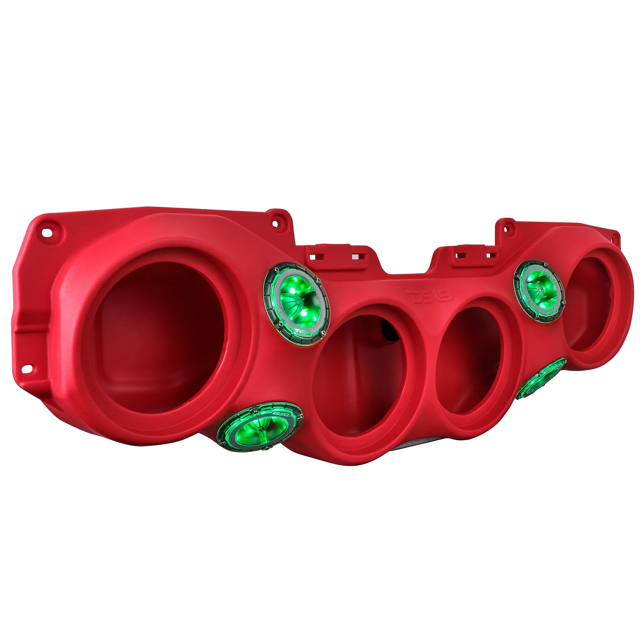 Jeep JL/JLU,JT Overhead Bar System Fits 4 X 8" Speakers (Not Included) and 4 X Tweeters PRO-TW4L and Harness Included - RED