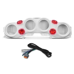 Jeep JL/JLU,JT Overhead Bar System Fits 4 X 8" Speakers (Not Included) and 4 X Tweeters PRO-TW4L and Harness Included -White
