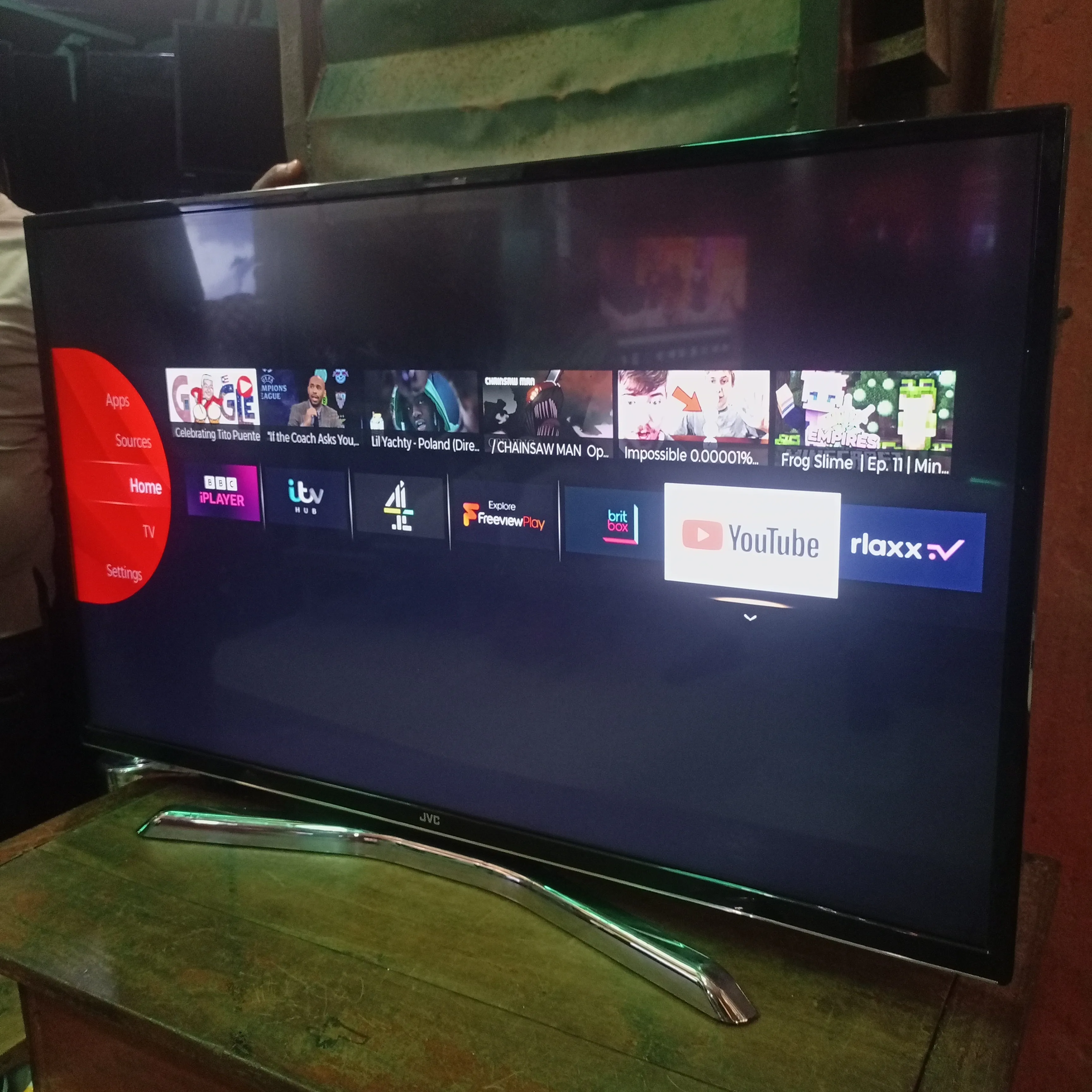JVC 43 Inch LT-43C870 Smart 4K Ultra HD LED TV (Built-in WiFi) - London Used
