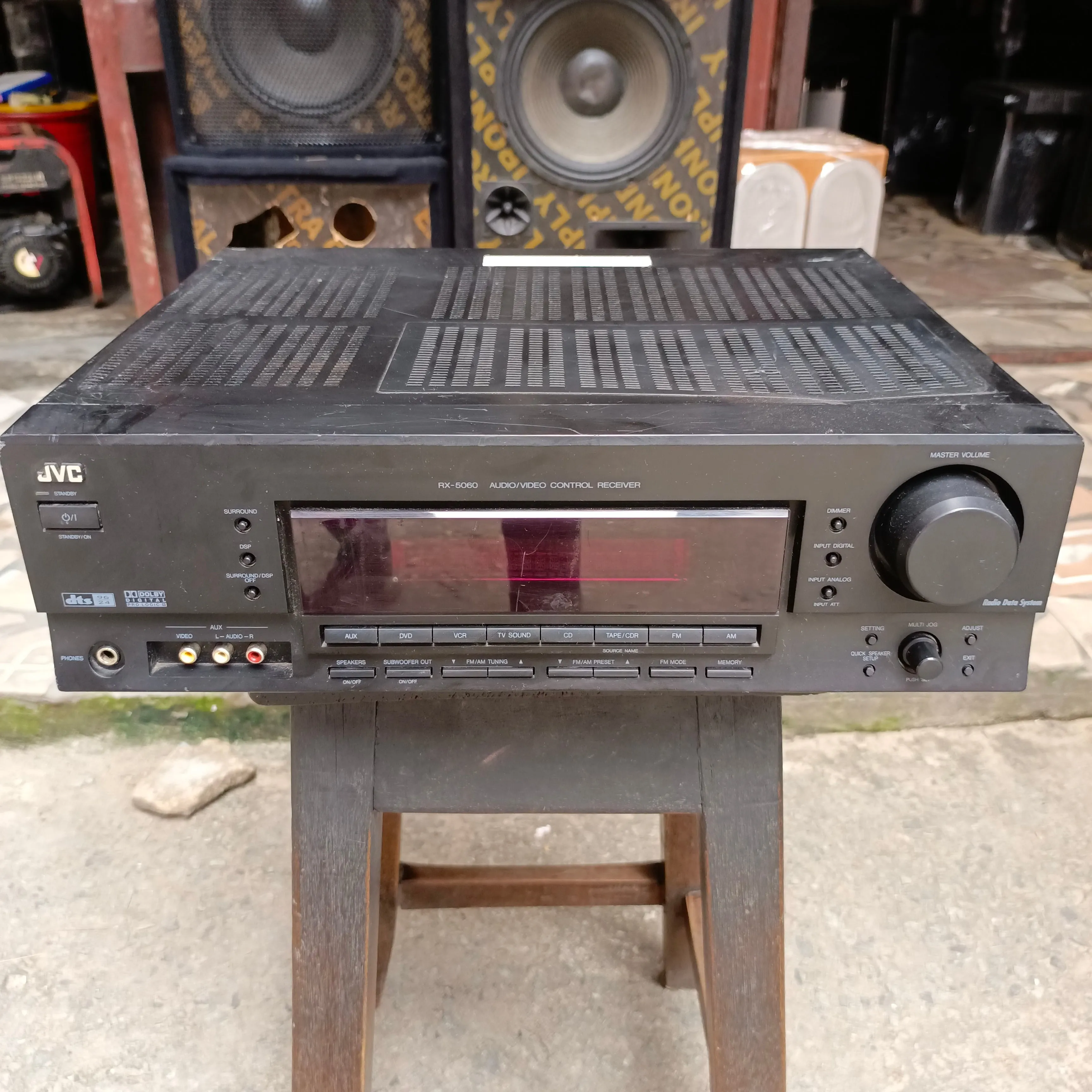 JVC RX5060 Stereo AV Receiver (Amplifier) with 5.1ch output and 5 Audio inputs - Foreign Used