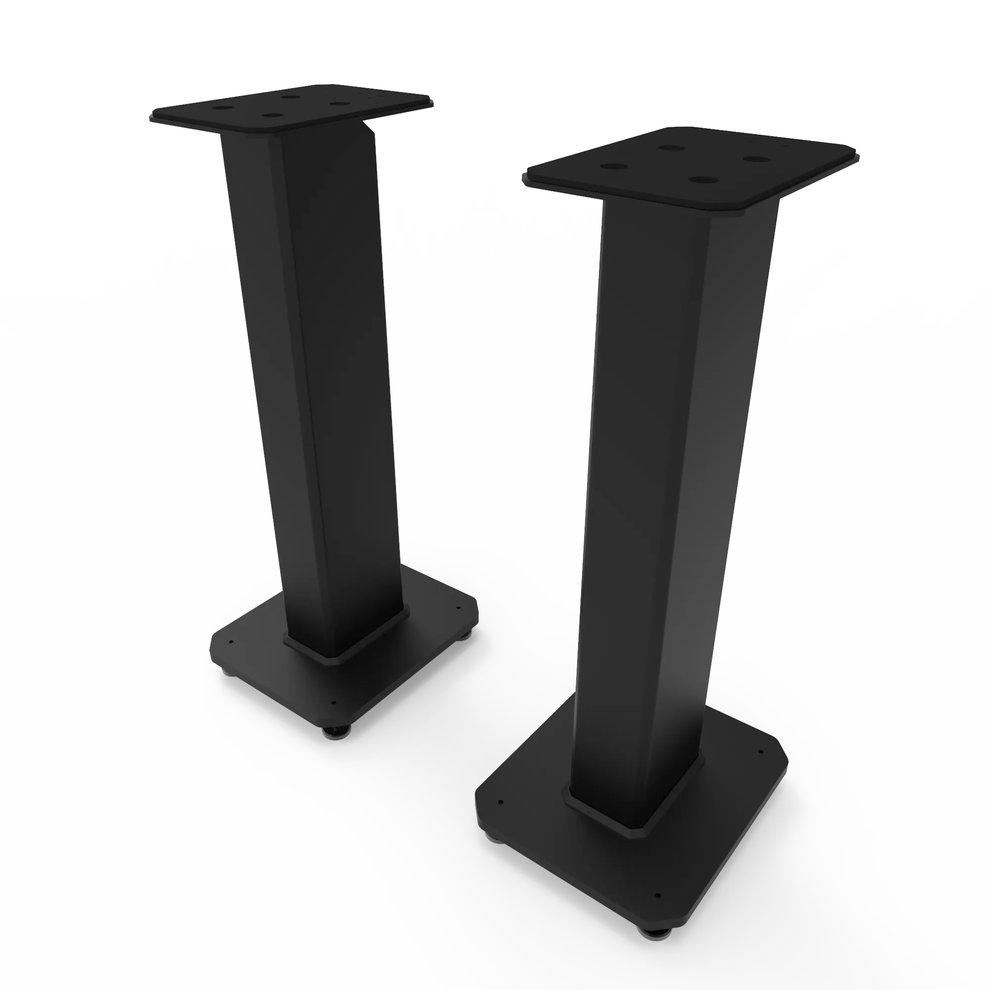 Kanto SX26 26" Tall Fillable Speaker Stands with Isolation Feet - Pair, Black