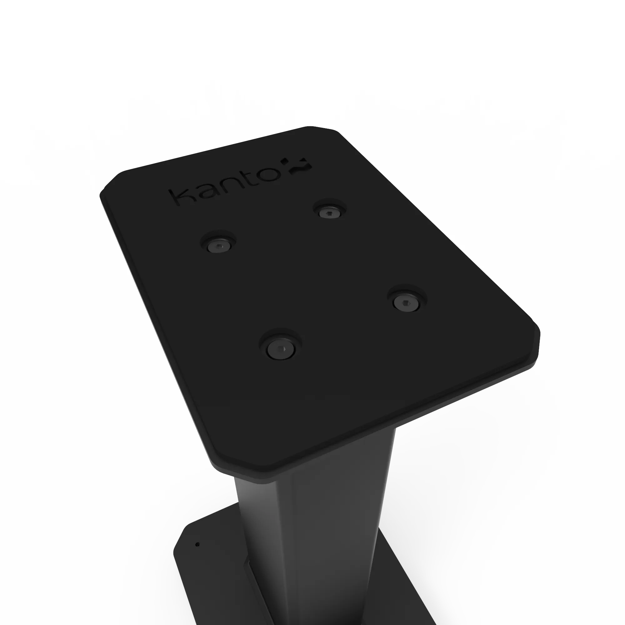Kanto TUK 260W Powered Bookshelf Speakers - Pair, Matte Black with SX22 Black Stand Bundle
