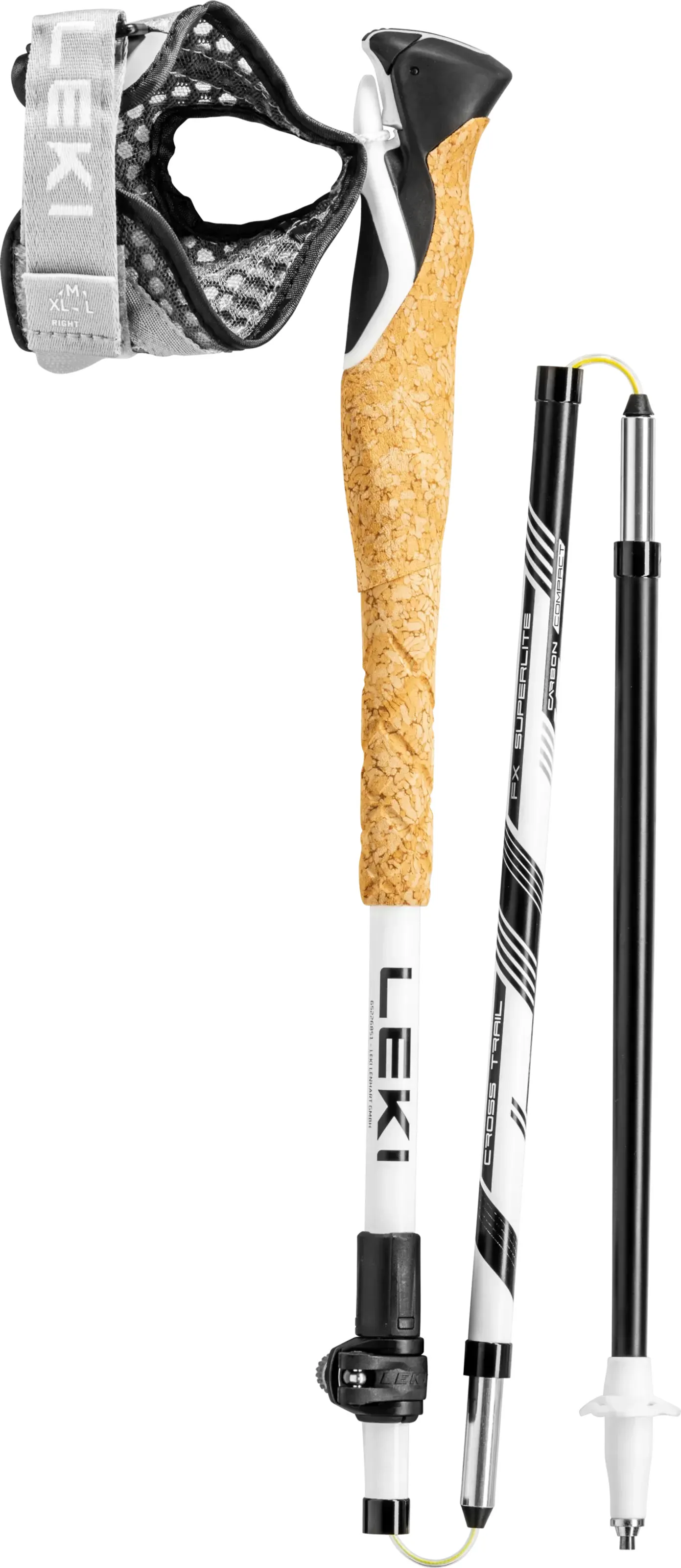 Leki Cross Trail FX Superlite Compact White/Black | Buy Leki Cross Trail FX Superlite Compact White/Black here | Outnorth