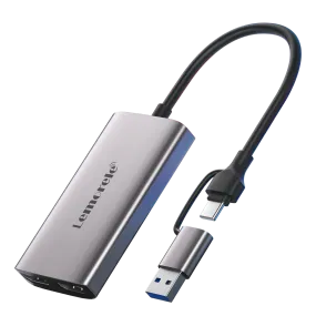Lemorele 4K Capture Card HDMI to USB C & USB 3.0 【#AC02L】