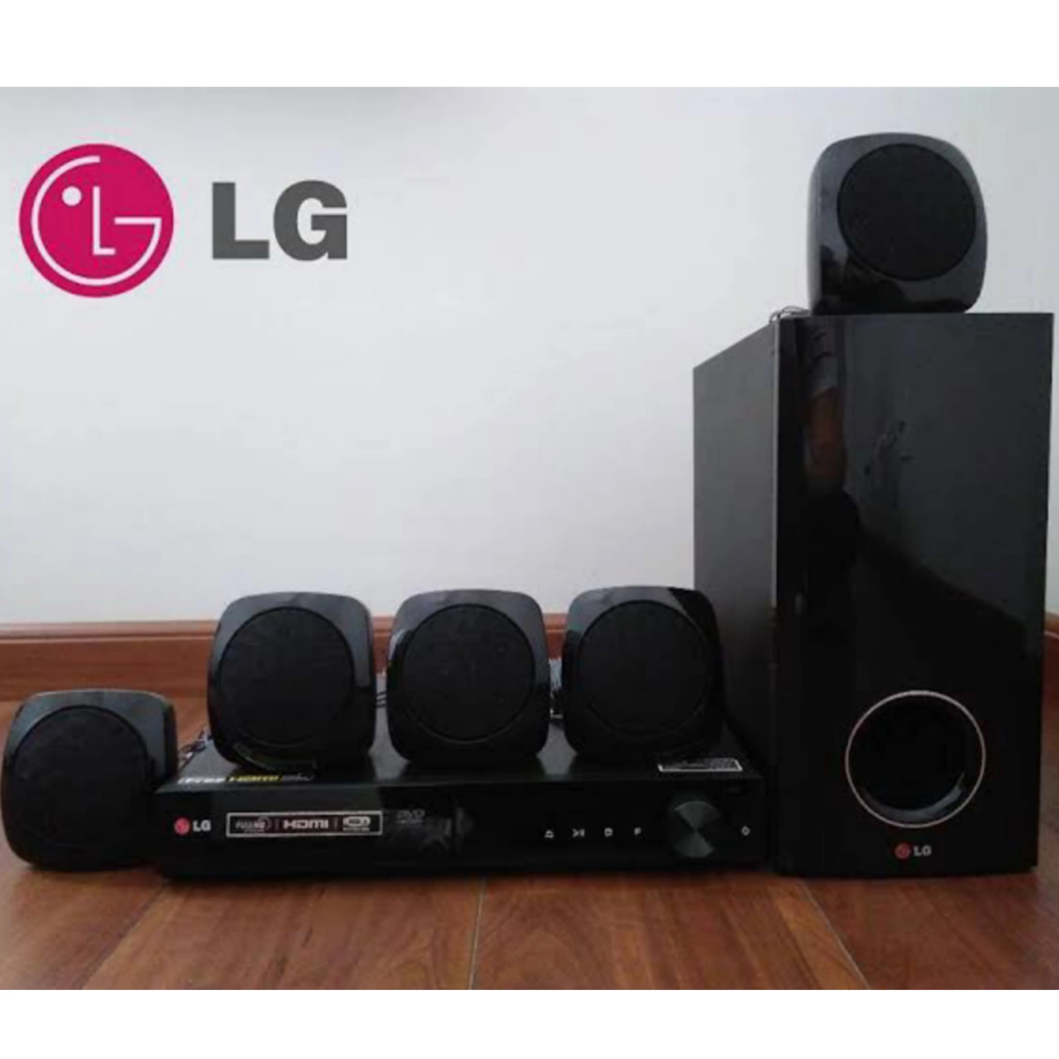 LG DH4130S 5.1 Channel 330W DVD Home Cinema System - USB, FM Radio, AUX, HDMI Output - Pre-Owned
