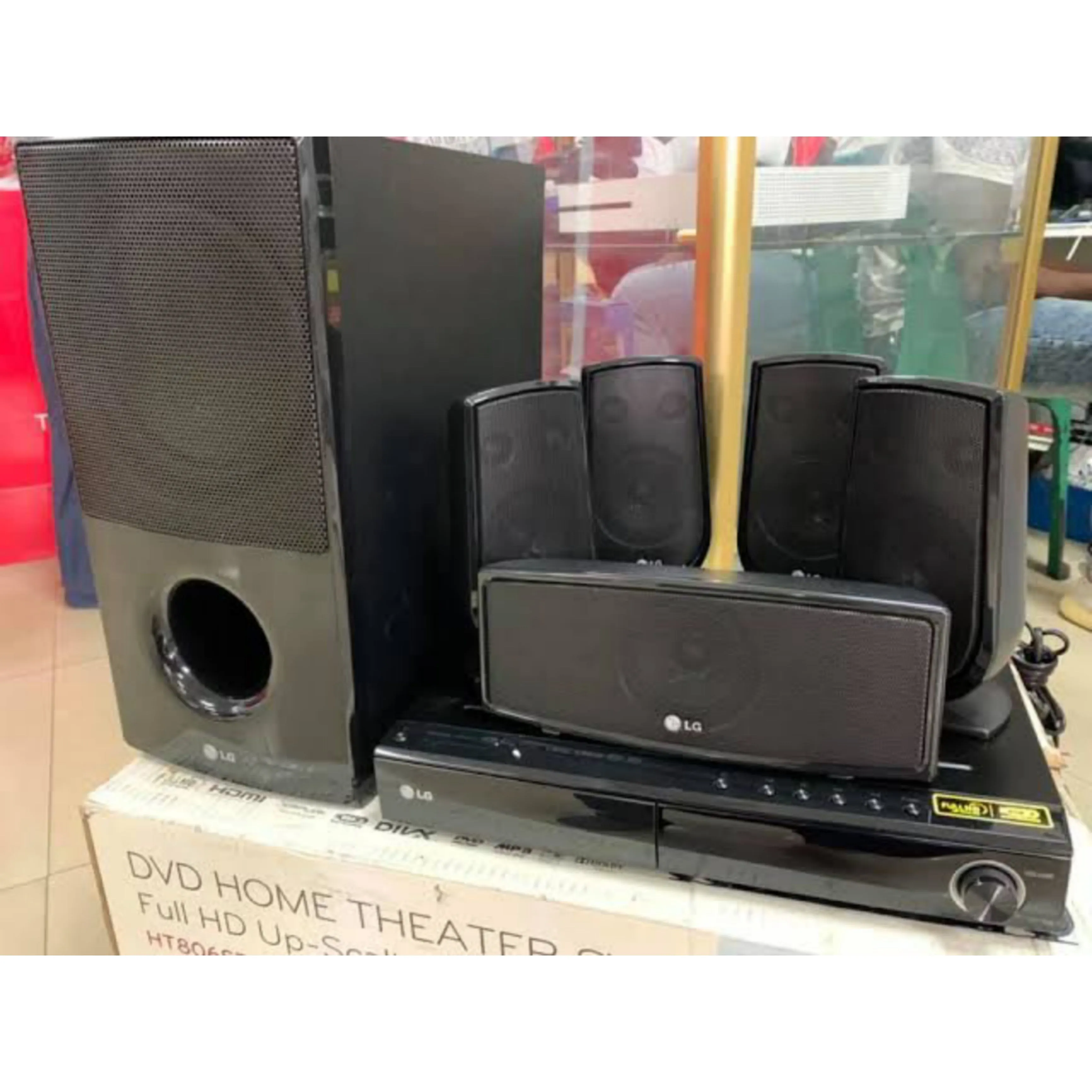 LG HT806ST 5.1Ch 850W DVD Home Theater System (USB, FM, Aux, HDMI Out) - Foreign Used