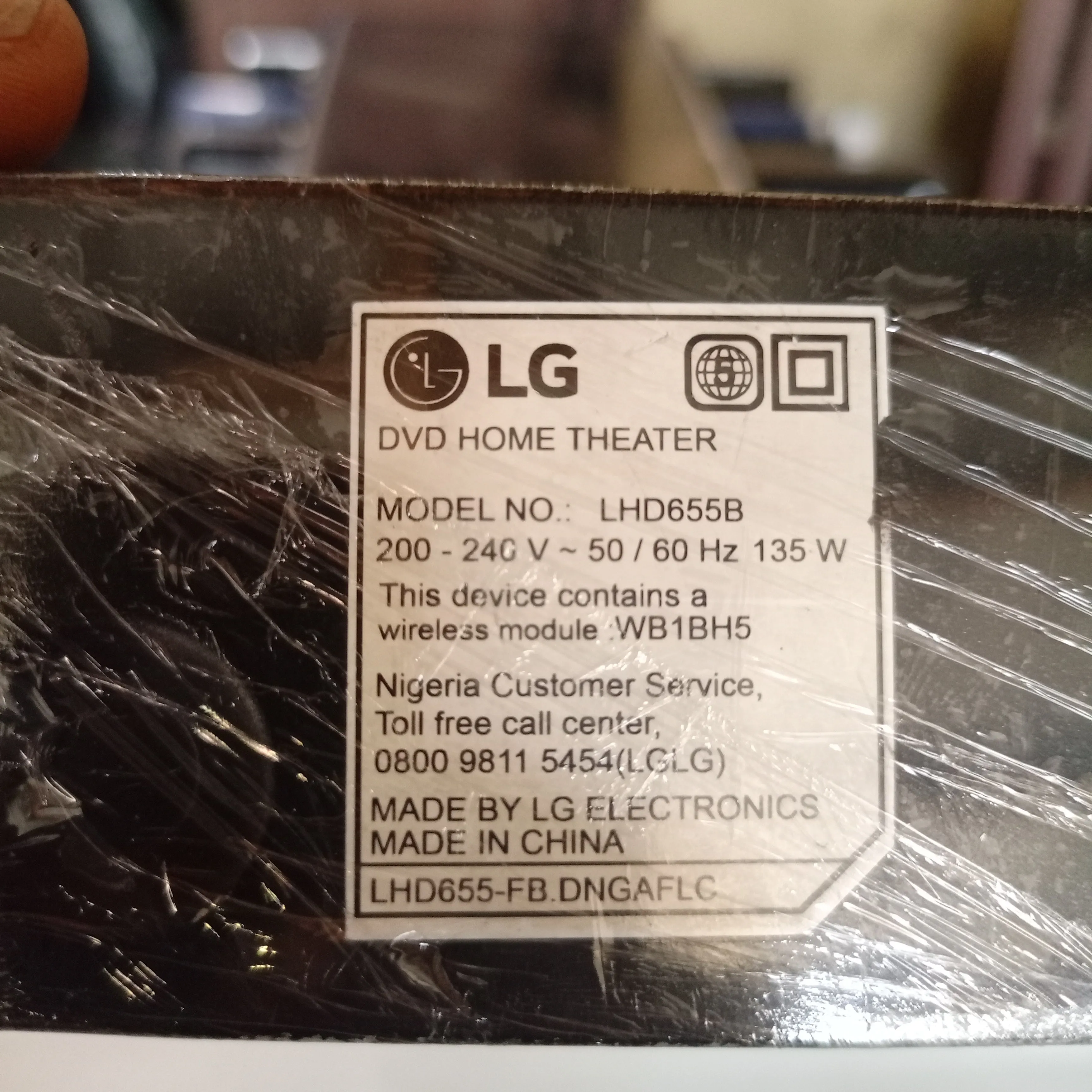 LG LHD655B 5.1Ch 1000Watts Bluetooth DVD Home Theater Machine Head - London Used