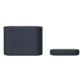 LG QP5 Bluetooth Soundbar with Meridian Technology, High Resolution Audio, Dolby Atmos, DTS:X & Wireless Subwoofer, Black