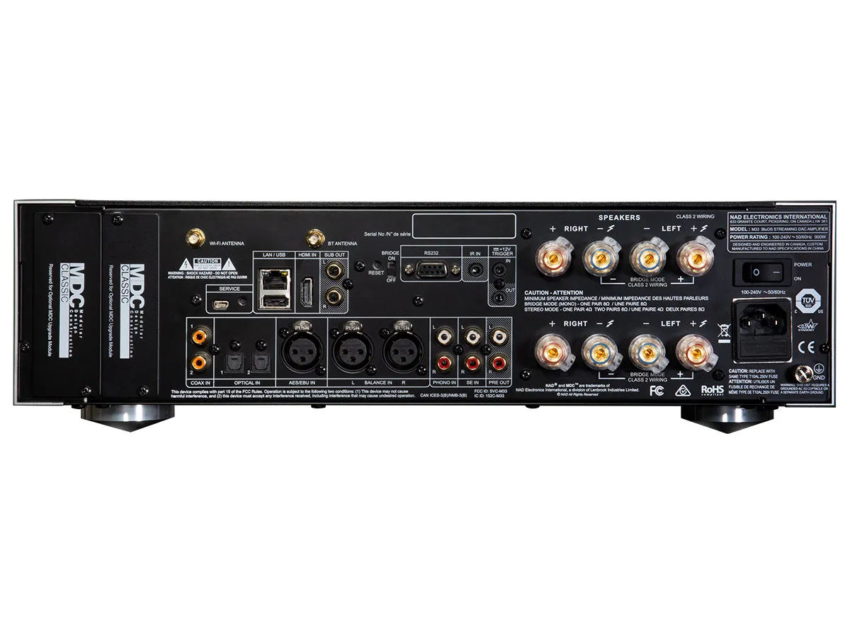 M33 BluOS Streaming DAC Amplifier