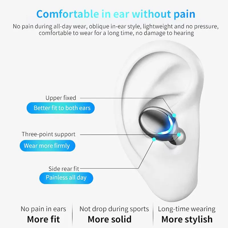 Makibes F9-8 TWS Headphones In-ear BT5.0 Stereo Touch Control
