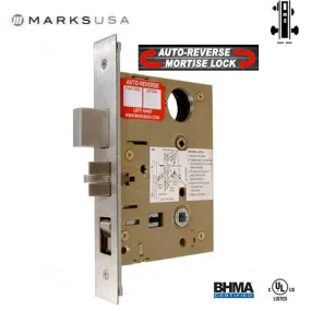 Marks USA - Nova 5A/32D-B4S6 - Mortise Lockset Mechanism w/ Deadbolt - Singl Cyl - 26D - Entrance - LH - Grade 1